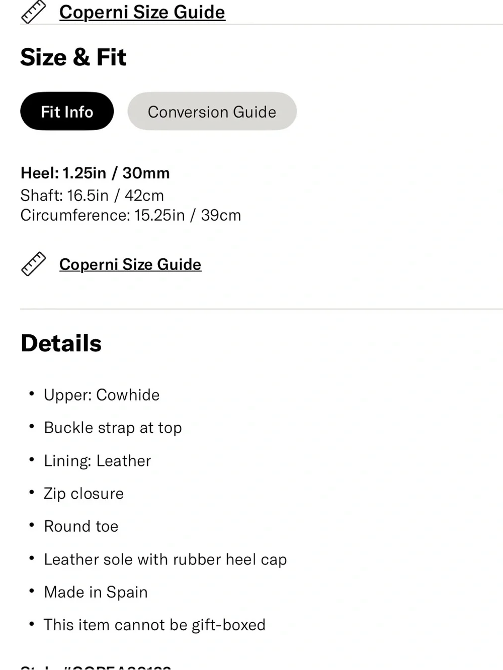 Coperni Black Leather Cavalier Flat Boots Size 38 / Size 7 Knee High WORN ONCE.